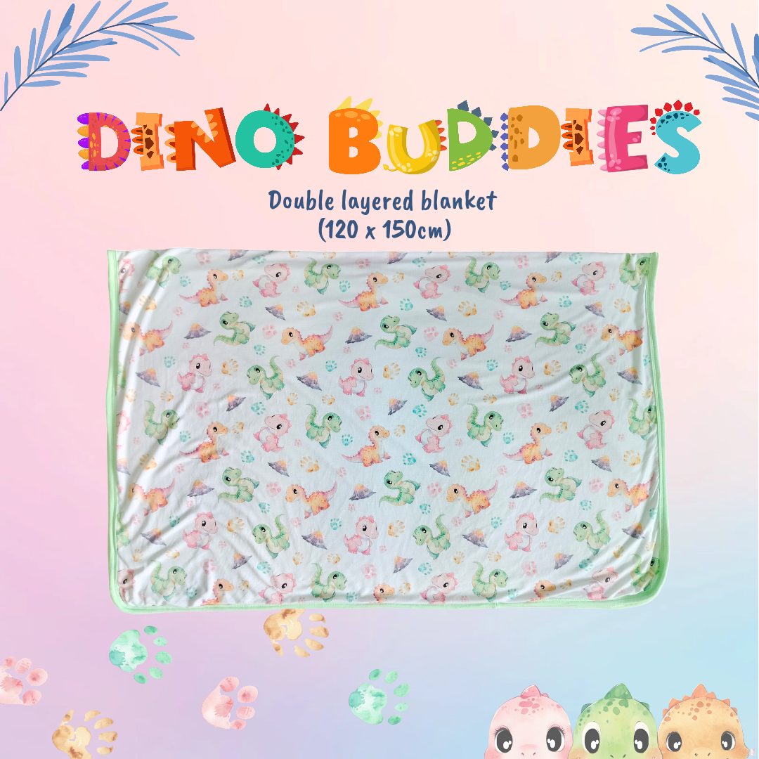 Dino Buddies Double-layered Blanket
