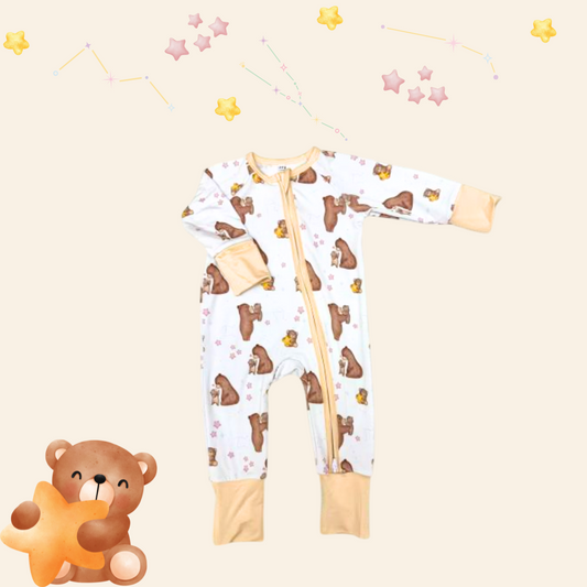 [Pre-order] Moonlit Lullaby baby sleepsuit